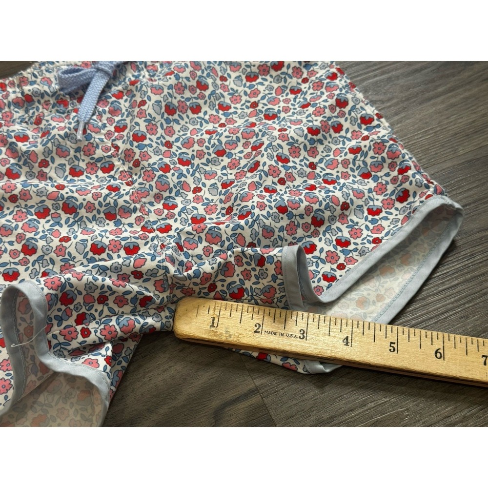 Minnow Swim Boys Boardie Trunks 7/8 Floral Shorts Coastal Preppy USA Beach - Picture 4 of 6